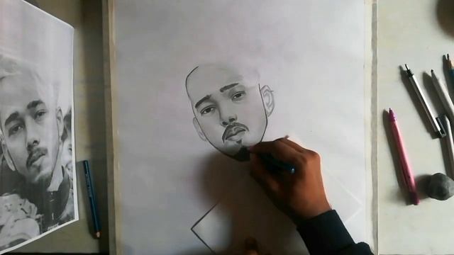 Sketching Sc0utOP Indian PUBG M. Pro Player | Pencil Sketching |