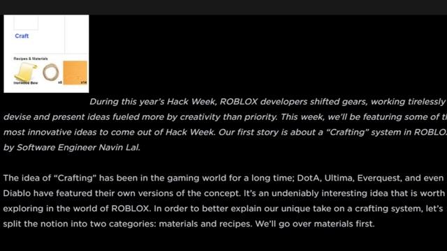 SO ROBLOX ALMOST HAD A CRAFTING SYSTEM...but it never happened смотреть онлайн