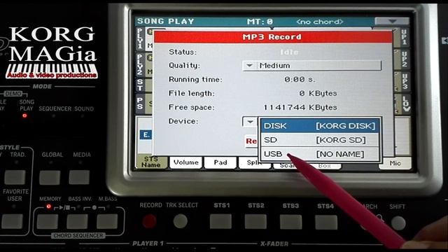 Преобразование записи MIDI в mp3 файл на синтезаторе KORG Pa900: How to Convert SMF file to mp3 смотреть онлайн