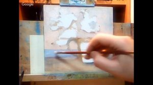 Мимоза. Пишем букетик мимозы маслом.