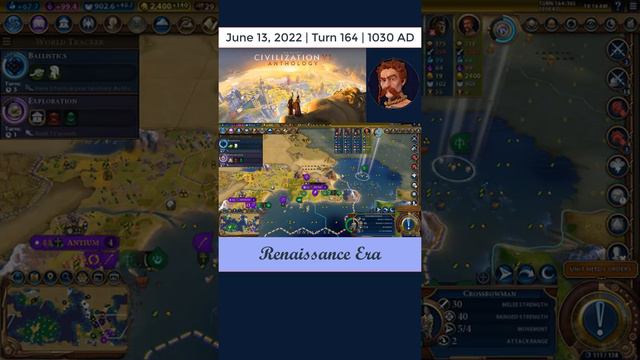 Daily Civ6 - TURN 164 - WAR ON ROME AND JAPAN! смотреть онлайн