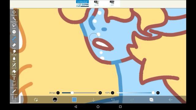 How I Color Lines - Ibis Paint X Tutorial For Beginners смотреть онлайн