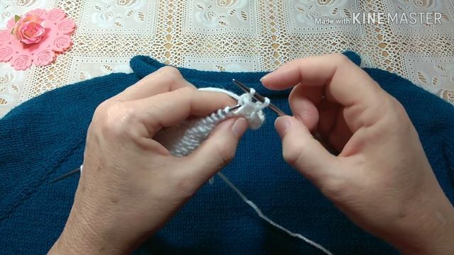 Как закрыть лицевую гладь, чтобы край не закручивался/Мой любимый способ. смотреть онлайн