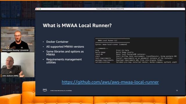 Developing and testing with Amazon Managed Workflows for Apache Airflow on Amazon ECS смотреть онлайн