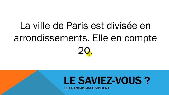 Французский язык для начинающих # Civilisation # 20 arrondissents de Paris смотреть онлайн