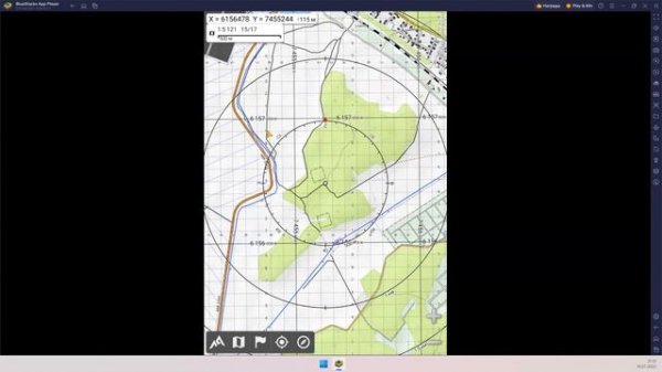 AlpineQuest и печать карты с координатной сеткой