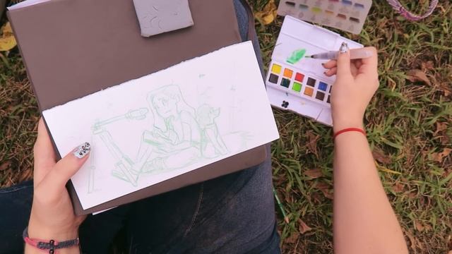 I LEFT MY DESK?! | Mystery Art Box | Scrawlrbox Unboxing | Plein Air Watercolor Painting смотреть онлайн