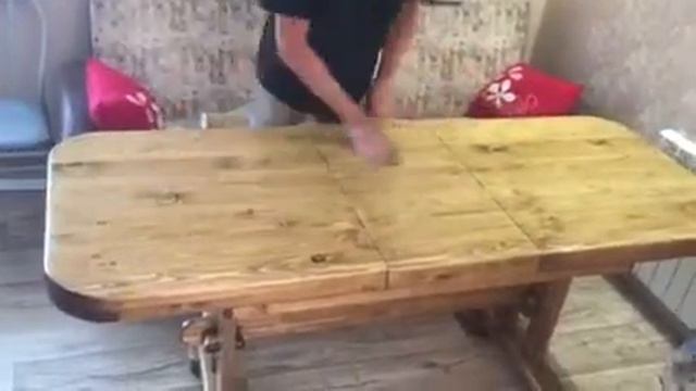 Деревянный раздвижной стол смотреть онлайн