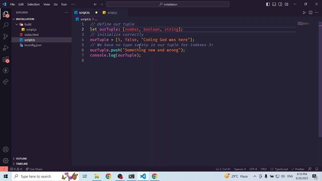 Special types, Array, Tuples, Objects in Typescript - Class 3 смотреть онлайн