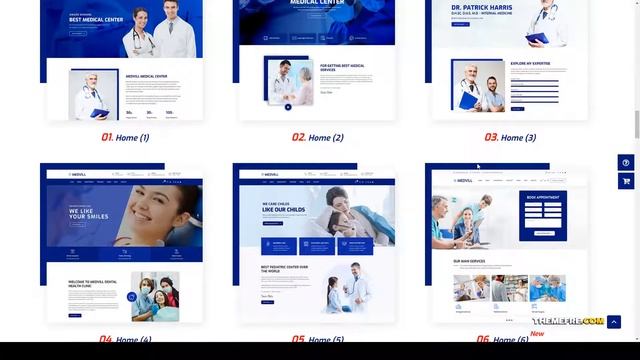 Medvill - Health and Medical WordPress Theme medical clinic clinic Build Website смотреть онлайн