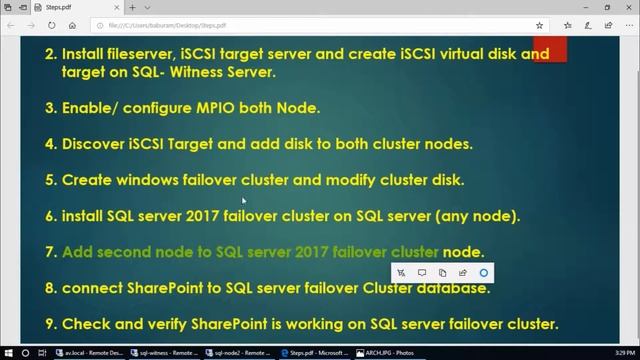 SQL Server 2017 Failover Cluster Groups and SharePoint Server Automatic Fail-Over. (Part 3 of 3). смотреть онлайн