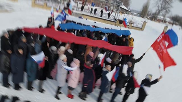 Флешмоб в поддержку армии России смотреть онлайн