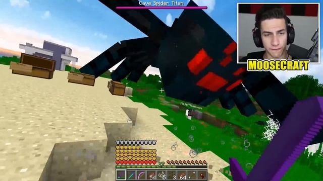 Minecraft MORE BOSSES MOD! | FIGHT BIG BOSSES, TITANS, TURN INTO A GIANT, & MORE! | Modded Mini-Gam смотреть онлайн