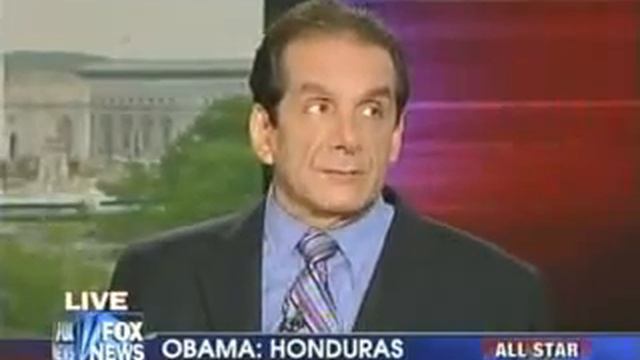 charles krauthammer on honduras obama is wrong смотреть онлайн