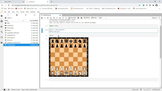 Chess game in python ( 3 Lines ) | Creating and Playing Chess game using python | Chess смотреть онлайн
