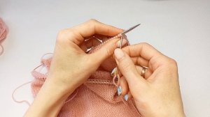 Джемпер с баской связанный по кругу спицами/ для девочки/ 9-12 м /рост 74-80 см/Часть 2