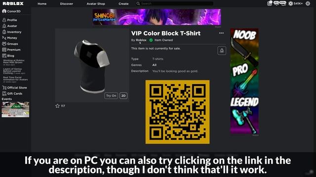 [FREE ITEM] How to get the VIP COLOR BLOCK T-SHIRT | Roblox смотреть онлайн