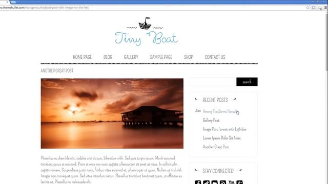 TinyBoat - Responsive Minimal WordPress Theme for Artists & Bloggers - Craft Art Shop Blog Template смотреть онлайн