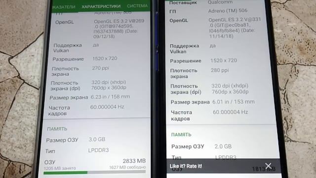 Сравнение Redmi 7 и Vivo U1 Что лучше? смотреть онлайн