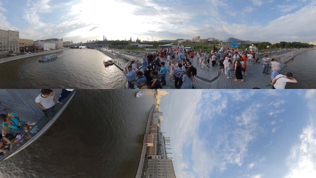 парк Зарядье, парящий мост insta360 One X смотреть онлайн