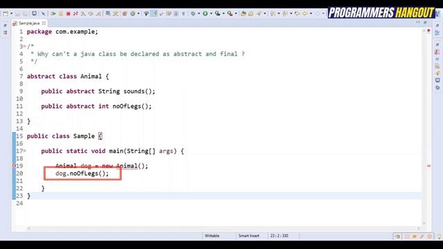 Why class cant be abstract and final | Can abstract class be final in java | Java interview questio смотреть онлайн