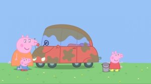 Peppa Pig Learn Chinese - ?Cleaning the Car - Pinyin & English & Simplified & Traditional subtitles