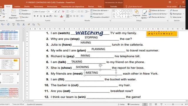 Ingles Corporativo-P1-02-9-10PM PRESENT CONTINUOUS SPELLING RULES Nov12th2020. смотреть онлайн