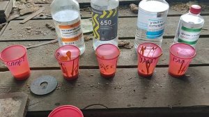 Смешивание краски ПФ-115 с разными жидкостями