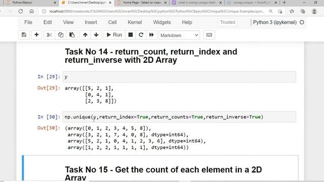 Python 3 Basics # 6.5 | Python Numpy Unique Method смотреть онлайн