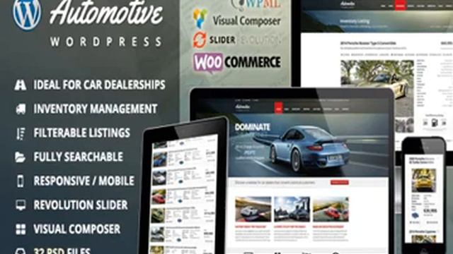 Automotive Car Dealership Business WordPress Theme Full Activated Working смотреть онлайн
