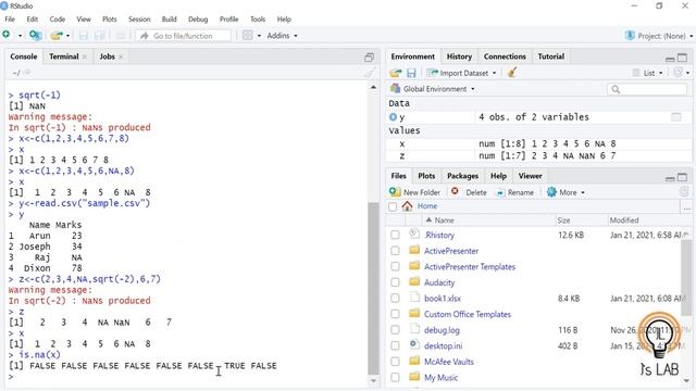 Missing Values in R [R14] #NA #NaN смотреть онлайн