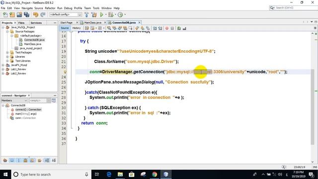 14 Connect java and MySQL смотреть онлайн