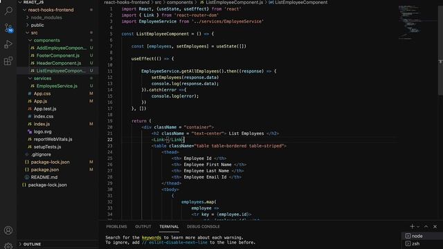 React Hooks + Spring Boot CRUD Full Stack App - 12 - Create React Add Employee Component (Stateless смотреть онлайн