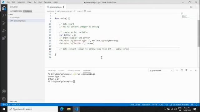 How To Convert Integer To String type In Go Lang | Go Language Examples | Java Inspires смотреть онлайн