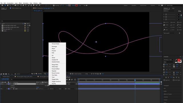 After Effects Tutorial: Animate Light Along a Path | Custom Path Animation смотреть онлайн