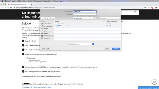 Activar la configuración de la impresora PostScript en Adobe Indesign (MAC) смотреть онлайн