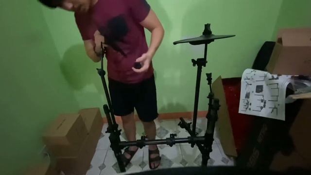 Alesis Nitro Mesh Kit - Unboxing, Assembly And Sound Test