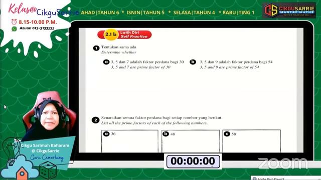 Kelas@CikguSarrie | 2022 | Form 1 | Faktor Perdana смотреть онлайн