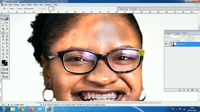 How to use Dodge Tool, Burn Tool & Sponge Tool in Photoshop 7.0 смотреть онлайн