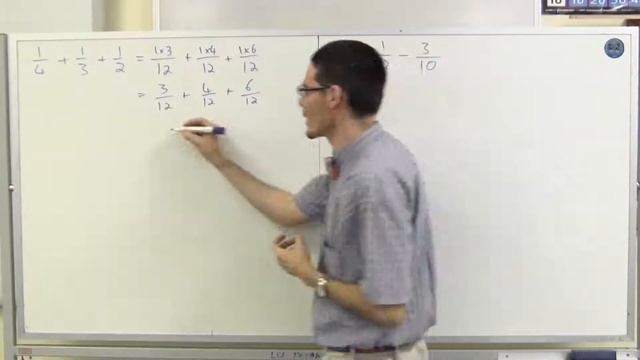 Fractions: Addition and subtraction 3/4 - three terms смотреть онлайн