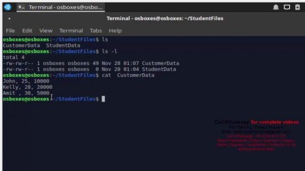 Unix / Linux for Testers : Create Files