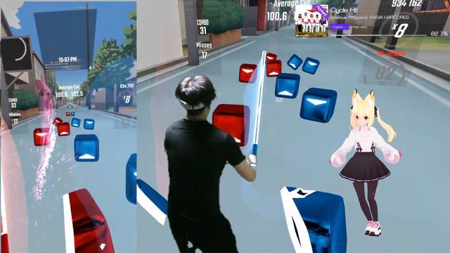 Beat Saber | Cycle Hit | Expert+ S 82.68% Miss29 | Mixed Reality смотреть онлайн