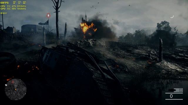 Battlefield 1 – Тест FPS без разгонов / Ryzen 5 1600, GTX 1060 6gb, 24gb ОЗУ. Комп для стрима смотреть онлайн