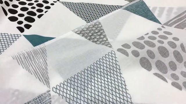 Поплин "Крупный треугольный пэчворк", ш.2.2м, хлопок-100%, 115гр/м.кв АРТ 15782 смотреть онлайн