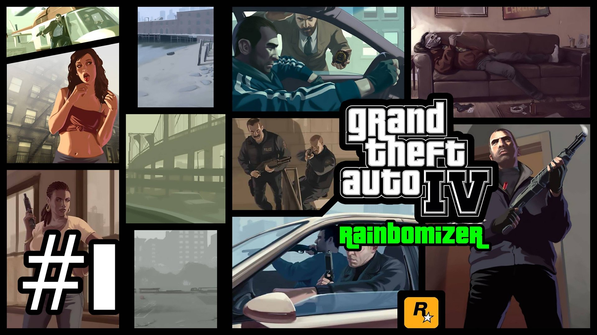 Grand Theft Auto 4: Rainbomizer/Randomizer - Безумная Вакханалия в Либерти #1 (100%) смотреть онлайн
