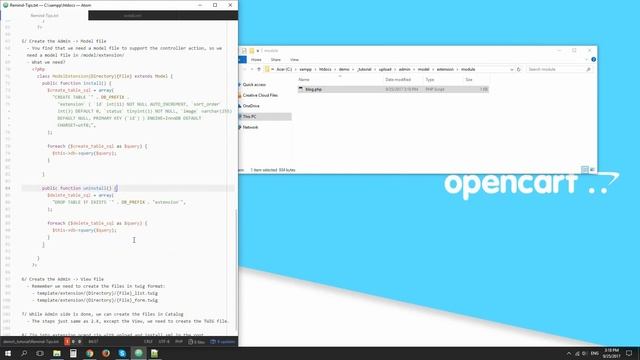 How to create an extension in OpenCart 3.0 смотреть онлайн