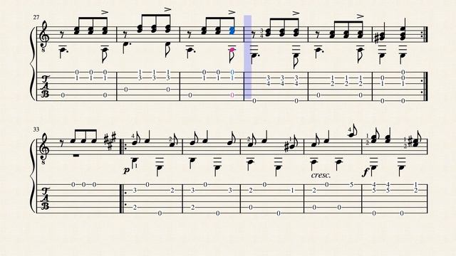 Pasodoblillo - Calatayud, Bartolomé (1882 - 1973) - Tablature смотреть онлайн