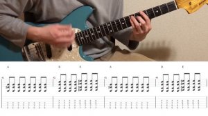 Weezer - Buddy Holly (guitar cover with tabs & chords)