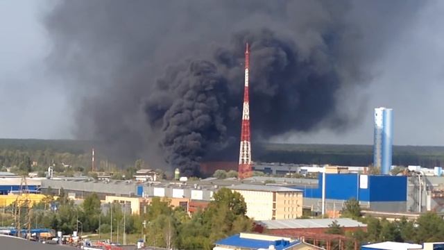 Пожар на урсе Серпухов