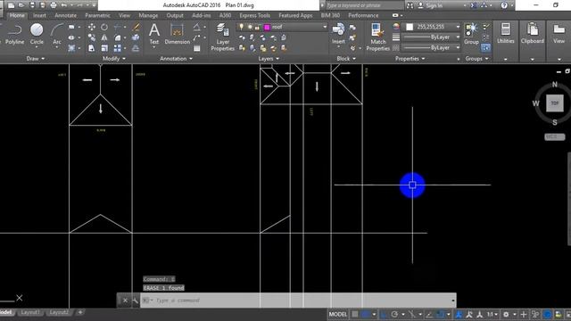 How to making elevation of roof in autoCAD смотреть онлайн